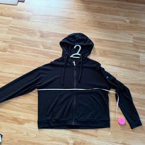 Ladies Alo Yoga Alolux Soho Full Zip Hoodie - Sz M